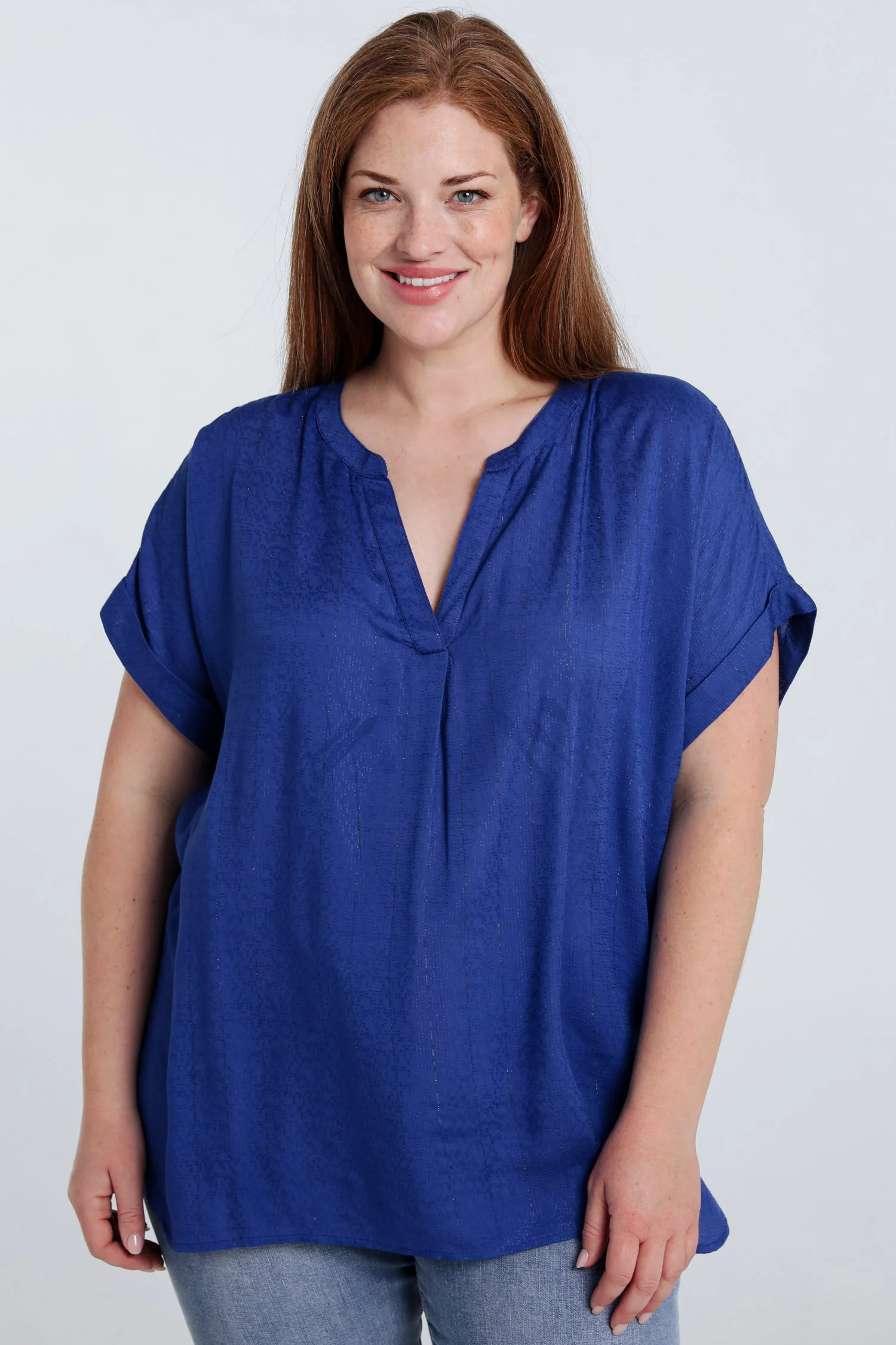 Blouse en viscose rayures lurex - Image 12