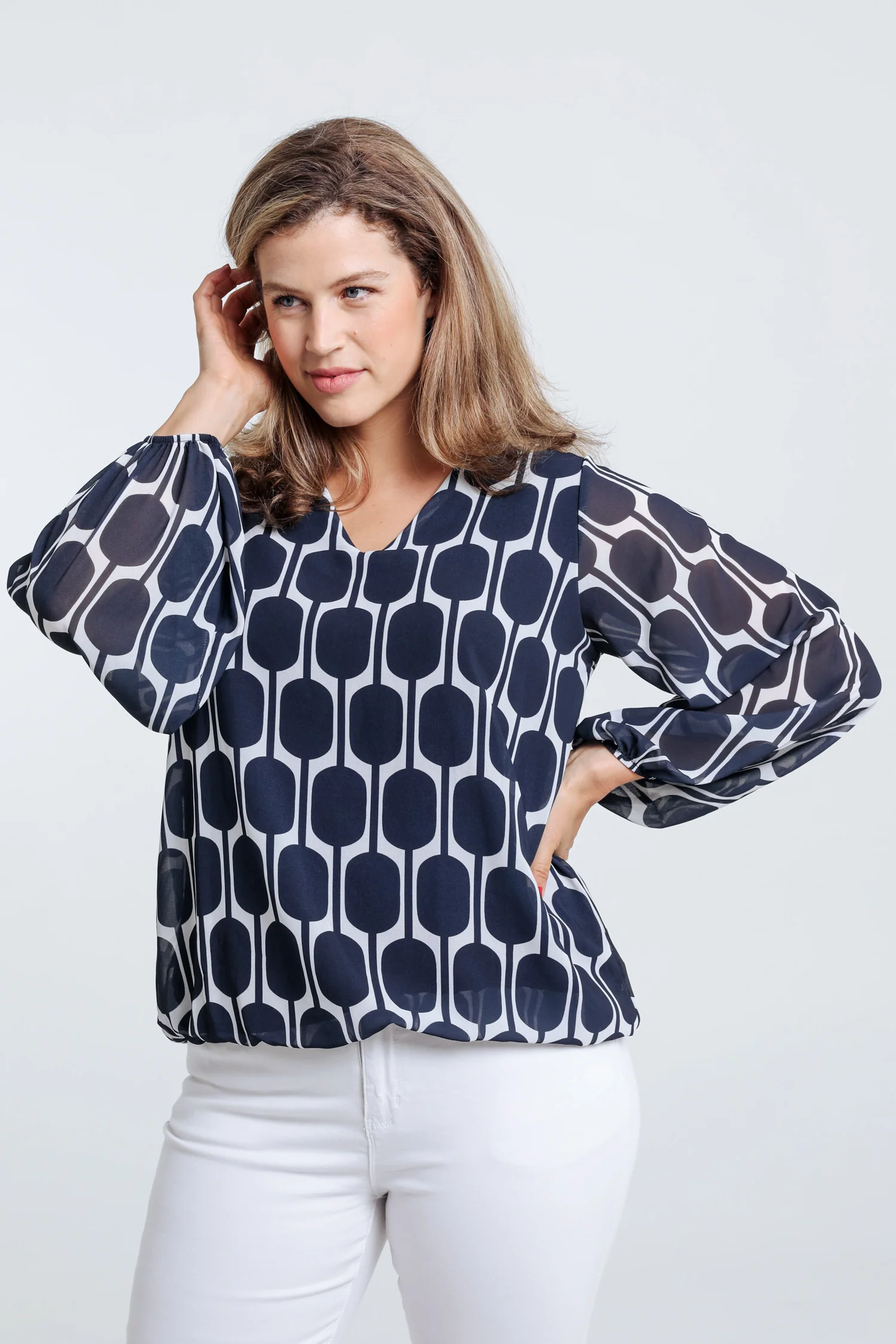 Blouse imprimé graphique