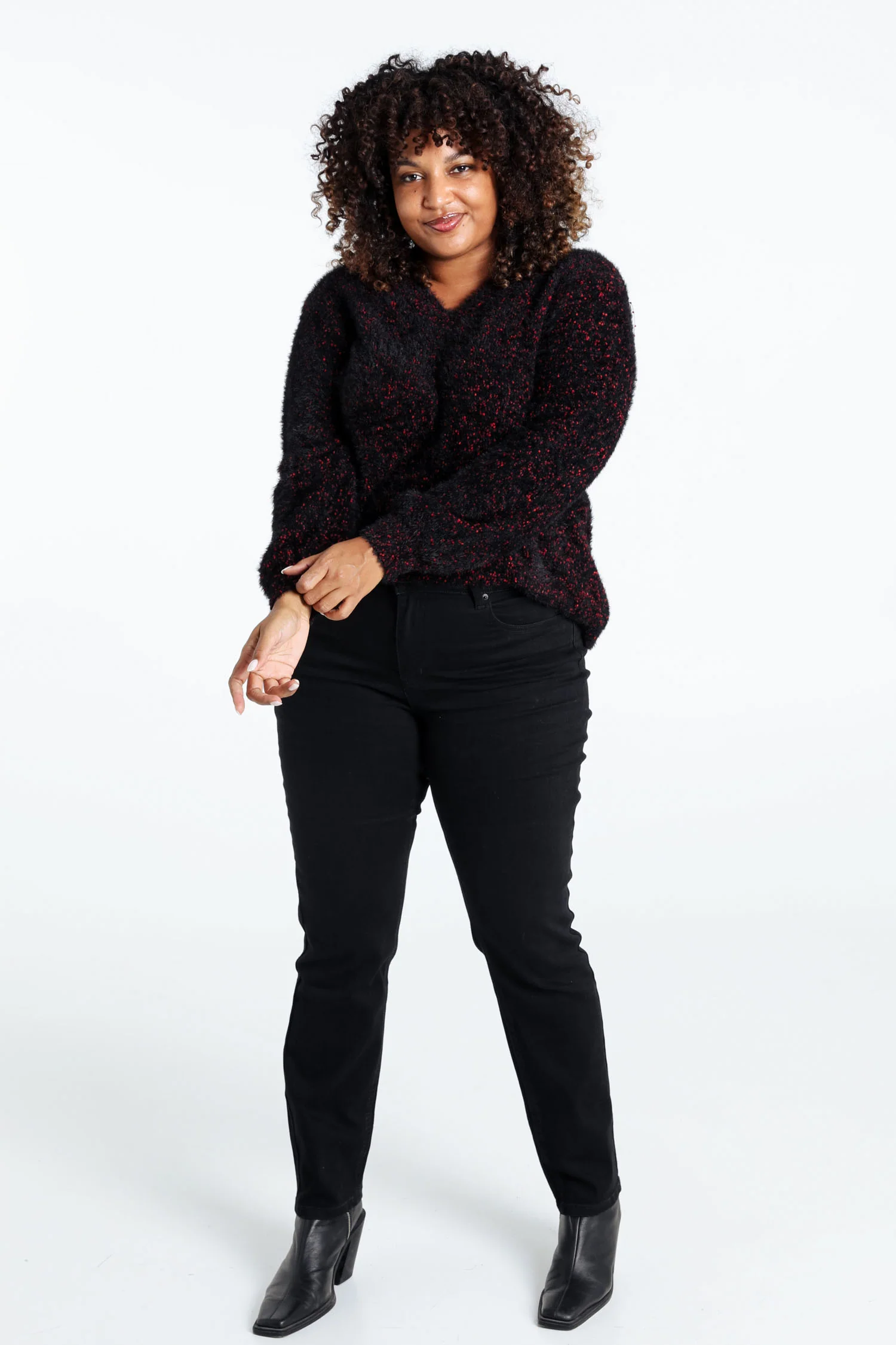 Pull maille pop-corn uni - Image 9