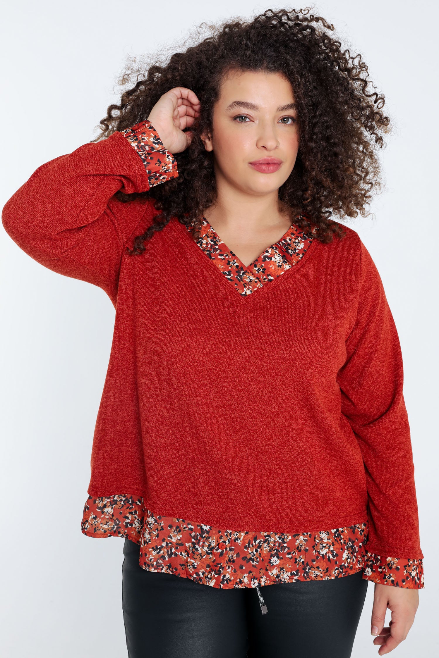 T-shirt 2 en 1 imprimé floral