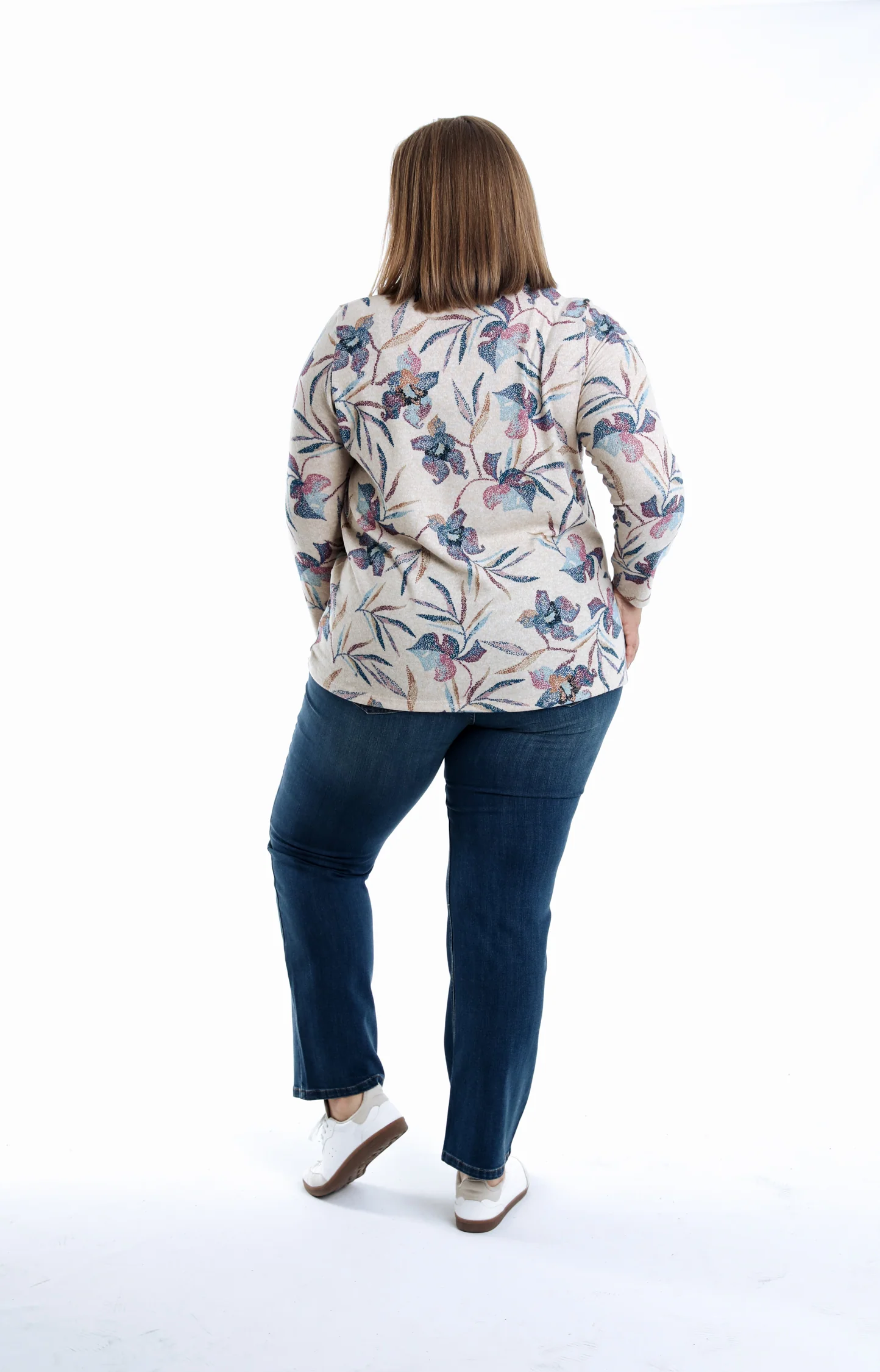 T-shirt en maille chaude imprimé fleuri - Image 2